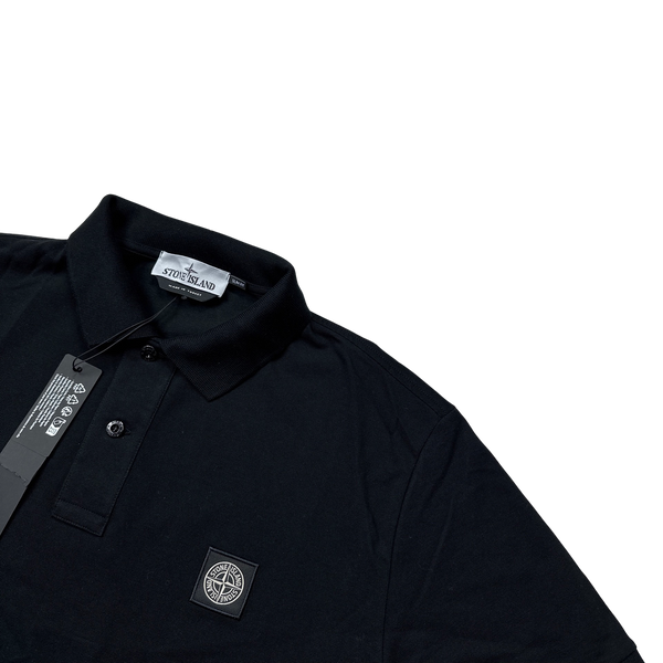 Stone Island 2023 Black Short Sleeved Polo Shirt - XL