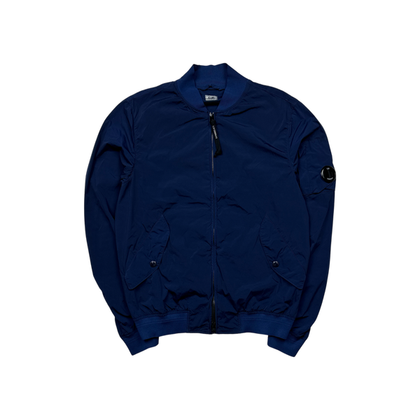 CP Company Blue Nycra Lightweight Bomber Jacket - XL