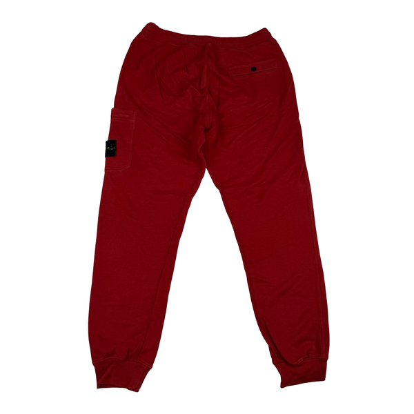 Stone Island 2015 Red Cotton Joggers - Medium