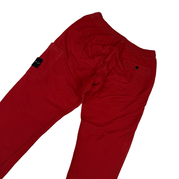 Stone Island 2015 Red Cotton Joggers - Medium