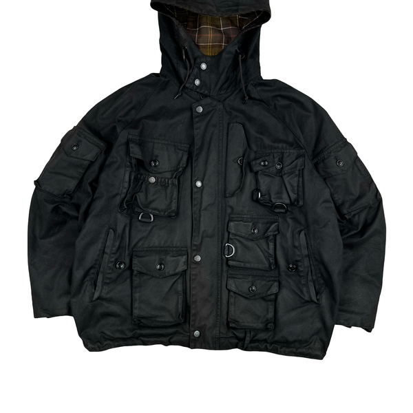 Barbour x Barracuta Multi Pocket Black Wax Multipocket Jacket - Medium