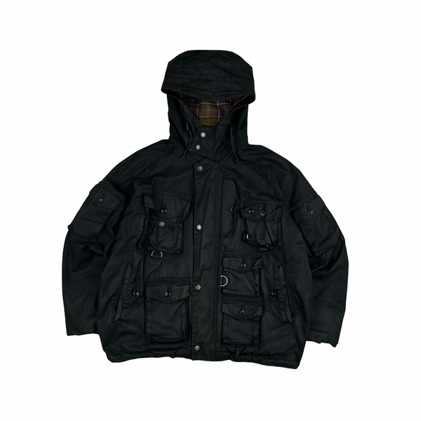 Barbour x Barracuta Multi Pocket Black Wax Multipocket Jacket - Medium