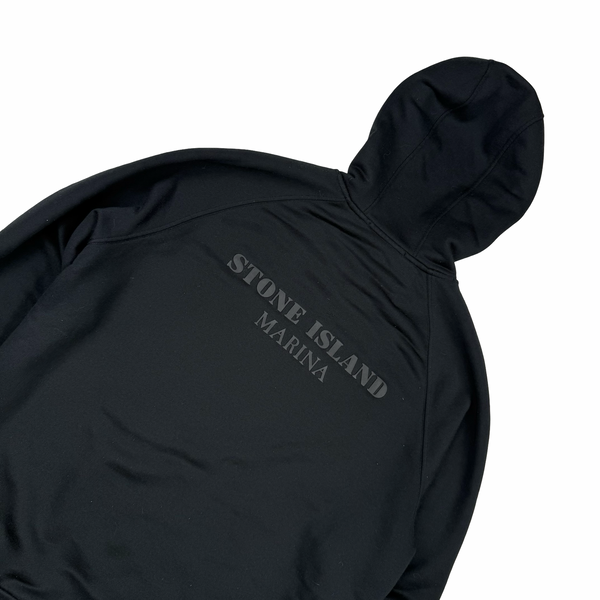 Stone Island 2021 Black Marina Cotton Pullover Jumper - Large