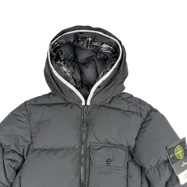 Stone Island Black Naslan Light Watro Down TC Puffer - Medium