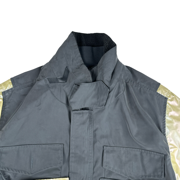 Stone Island 2018 Yellow Iridescent Coating Tela Reflex Mat 3 in 1 Iridescent Reflex Parka Jacket - Large