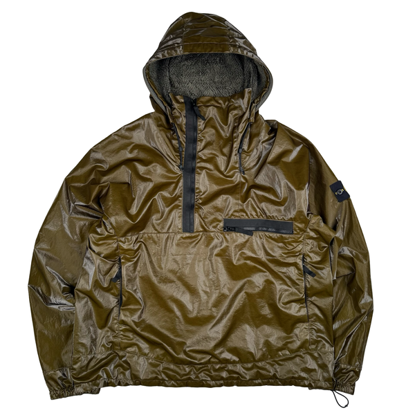 Stone Island 2025 Khaki Rare Sample Prismatico Polartec Smock Jacket  - Large