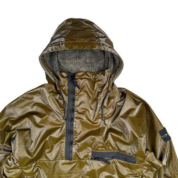 Stone Island 2025 Khaki Rare Sample Prismatico Polartec Smock Jacket  - Large