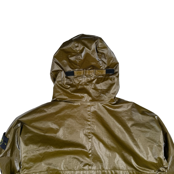 Stone Island 2025 Khaki Rare Sample Prismatico Polartec Smock Jacket  - Large
