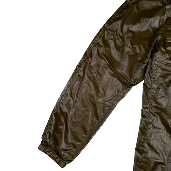 Stone Island 2025 Khaki Prismatico Polartec Resin Coated Trousers - 32" Medium