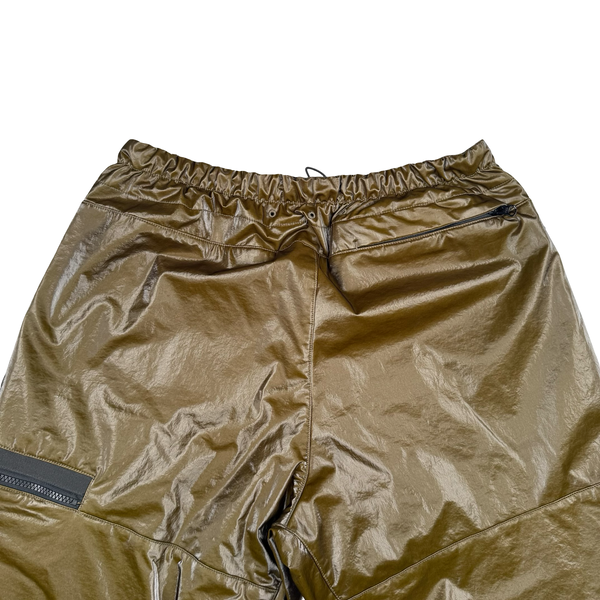 Stone Island 2025 Khaki Prismatico Polartec Resin Coated Trousers - 32" Medium