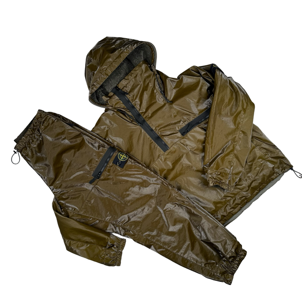 Stone Island 2025 Khaki Rare Sample Prismatico Polartec Smock Jacket  - Large