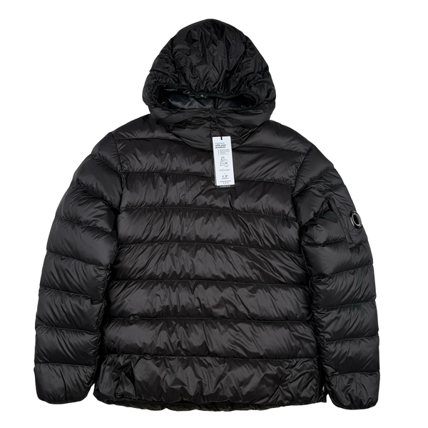 CP Company Black Down Filled DD Shell Lens View Pullover Smock Puffer Jacket - Medium