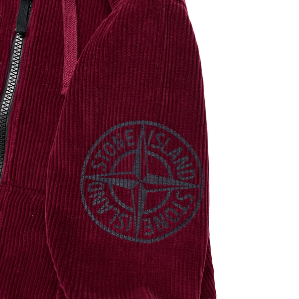 Stone island deals hoodie bordeaux