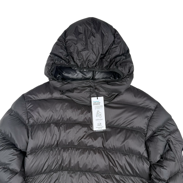 CP Company Black Down Filled DD Shell Lens View Pullover Smock Puffer Jacket - Medium