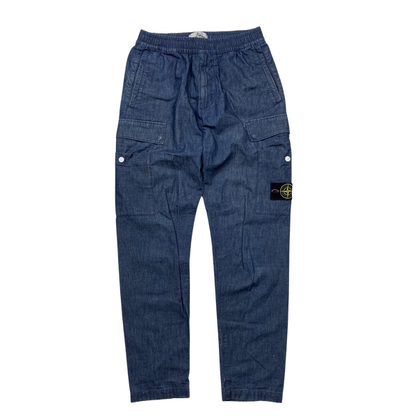 Stone Island 2021 RE T Blue Cargo Trousers 29