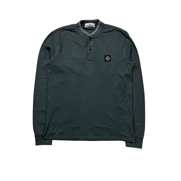 Stone Island 2017 Grey Stretch Cotton Polo Shirt - Large