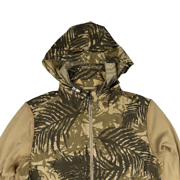 CP Company Rare Sample Palm Leaf Print Camo Cotton Blend Hooded Jacket - Large