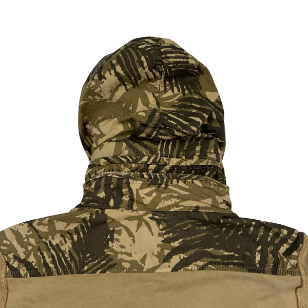 CP Company Rare Sample Palm Leaf Print Camo Cotton Blend Hooded Jacket - Large