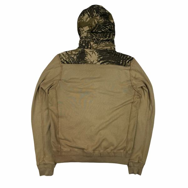 CP Company Rare Sample Palm Leaf Print Camo Cotton Blend Hooded Jacket - Large