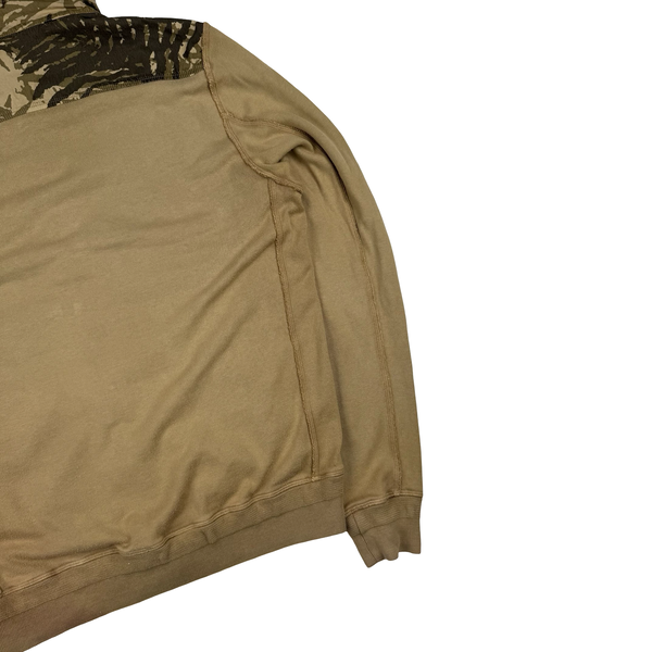 CP Company Rare Sample Palm Leaf Print Camo Cotton Blend Hooded Jacket - Large