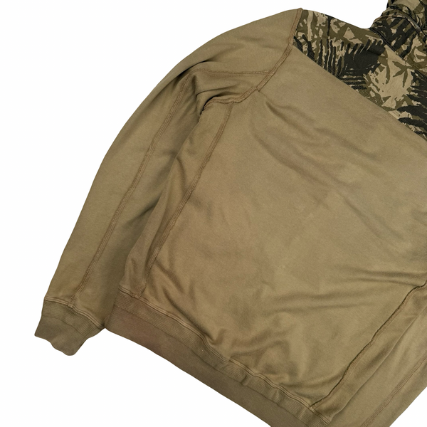 CP Company Rare Sample Palm Leaf Print Camo Cotton Blend Hooded Jacket - Large