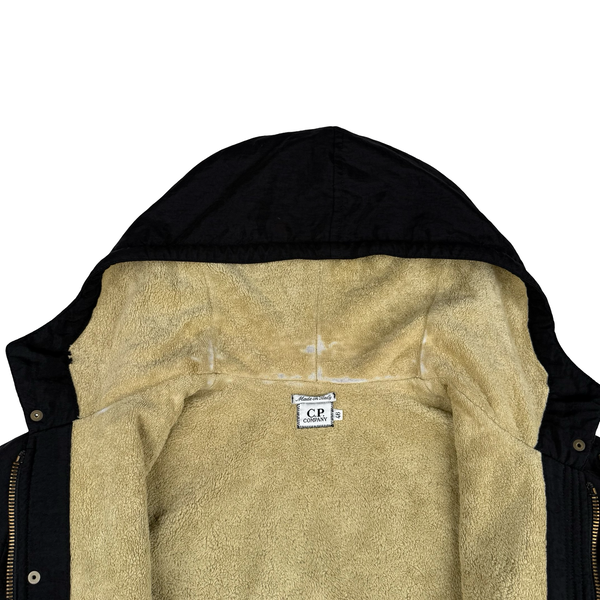 CP Company 1995 Thick Nylon Vintage Fleece Lined Hooded Jacket - Small (46)