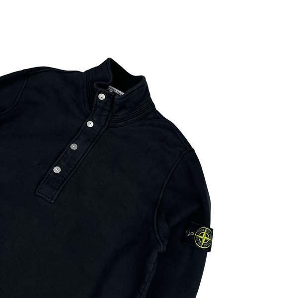 Stone Island 2009 Black Quarter Zipped Pullover Jumper - XL