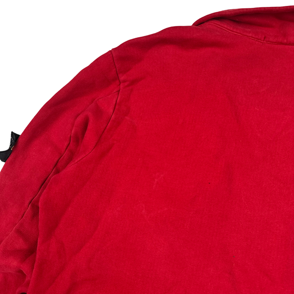 Stone Island 2008 Red Quarter Zip Jumper - Medium