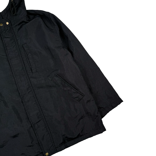 CP Company 1995 Thick Nylon Vintage Fleece Lined Hooded Jacket - Small (46)