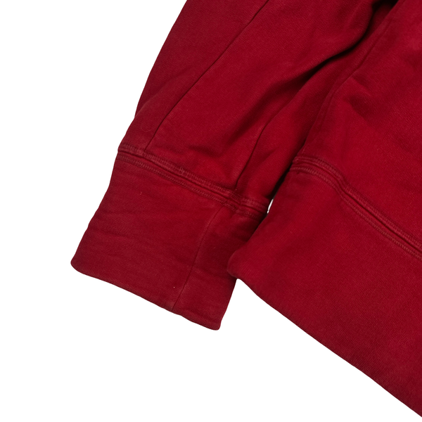 Stone Island 2008 Red Quarter Zip Jumper - Medium