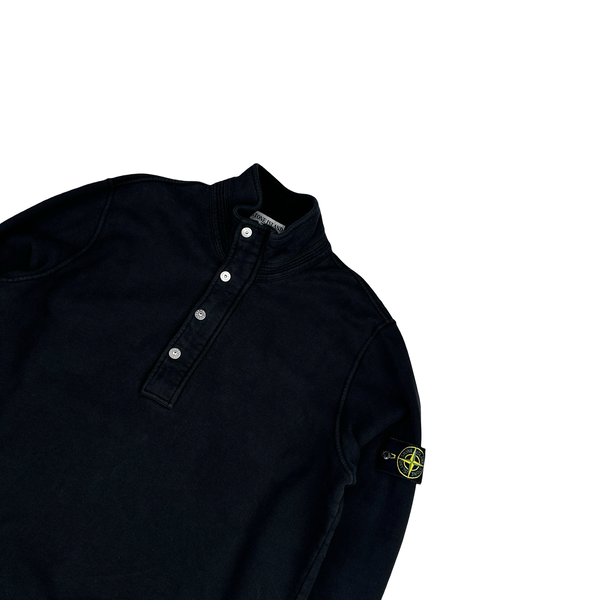 Stone Island 2009 Black Quarter Zipped Pullover Jumper - XL