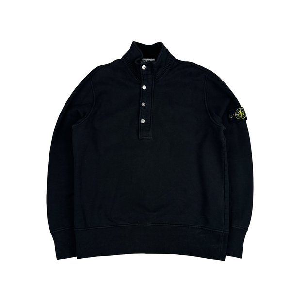 Stone Island 2009 Black Quarter Zipped Pullover Jumper - XL