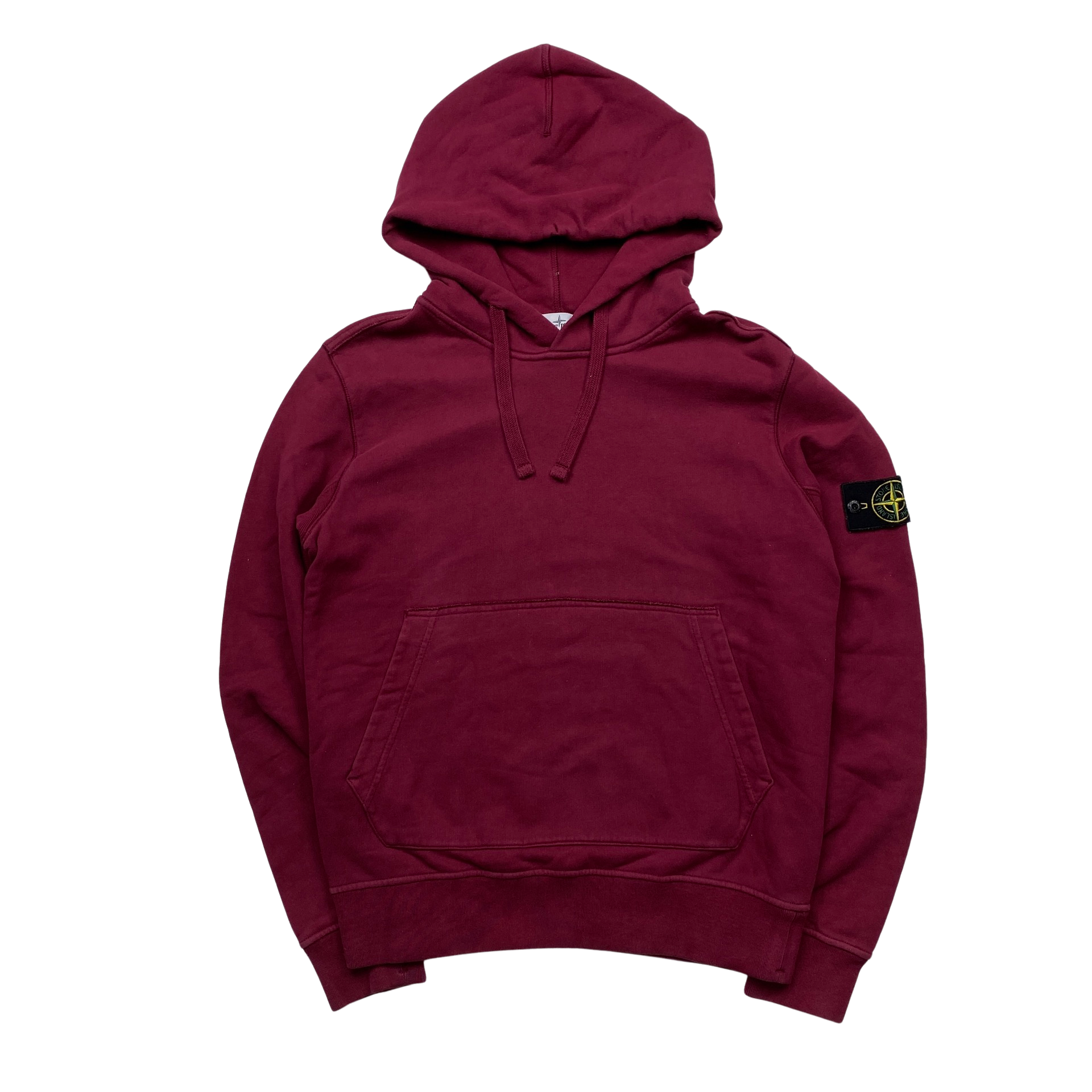 Stone island deals hoodie burgundy