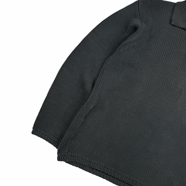 Stone Island Vintage 1998 Grey Knitted Cotton Jumper - Medium