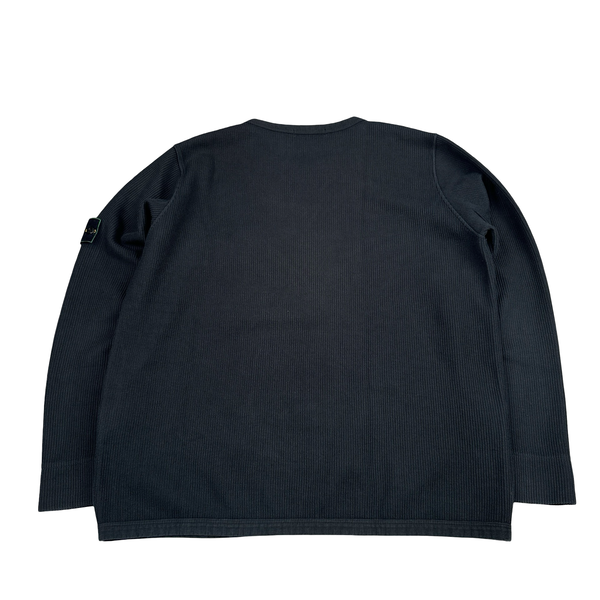 Stone Island Vintage 1999 Navy Cotton Crewneck Jumper - XL