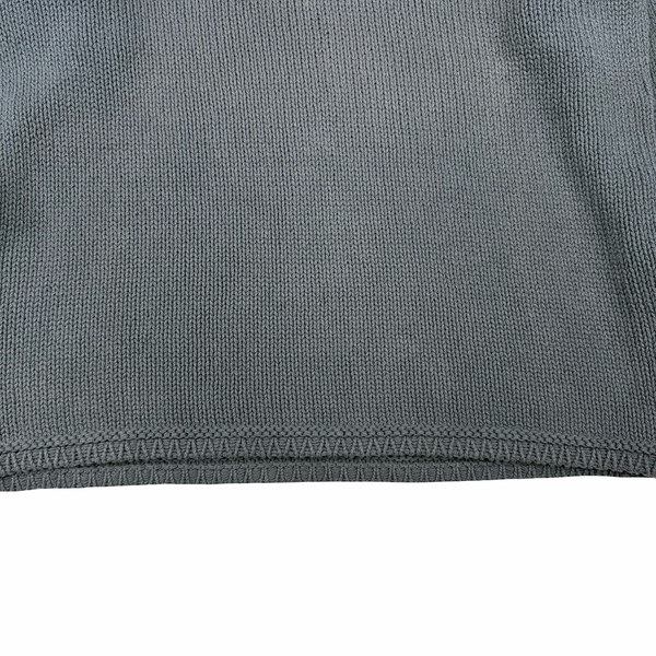 Stone Island Vintage 1998 Grey Knitted Cotton Jumper - Medium
