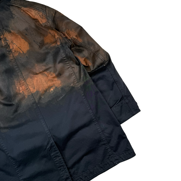 Stone Island 2014 Raso Hand Painted Tortoise Shell Camo Hooded Jacket - Small
