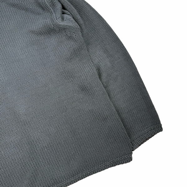 Stone Island Vintage 1998 Grey Knitted Cotton Jumper - Medium