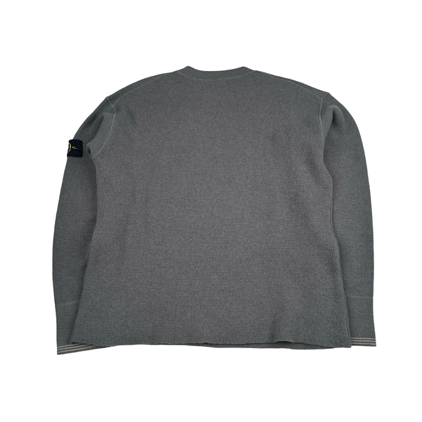 Stone Island 2005 Grey Wool Jumper - 3XL