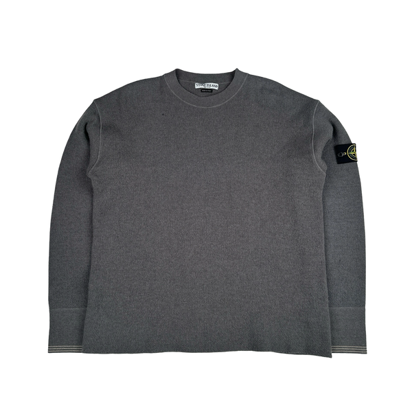 Stone Island 2005 Grey Wool Jumper - 3XL