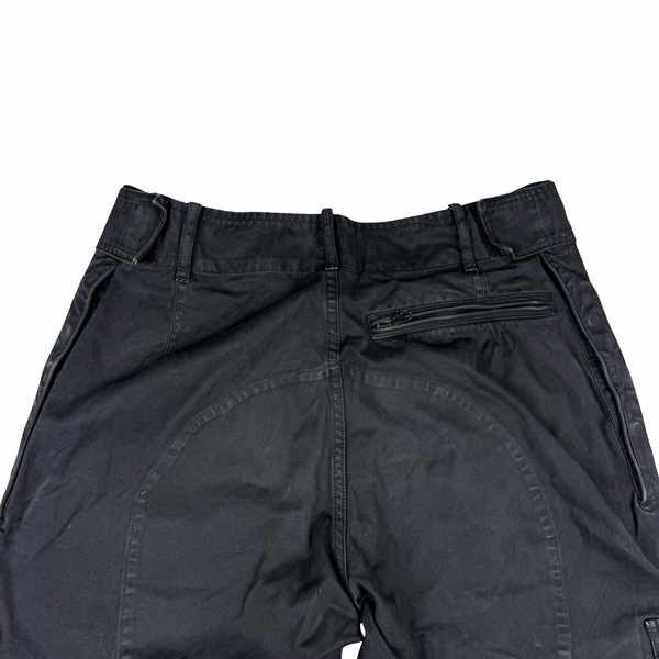 Stone Island 2010 Black Loose Cotton Canvas Cargo Trousers - 50 (Large)