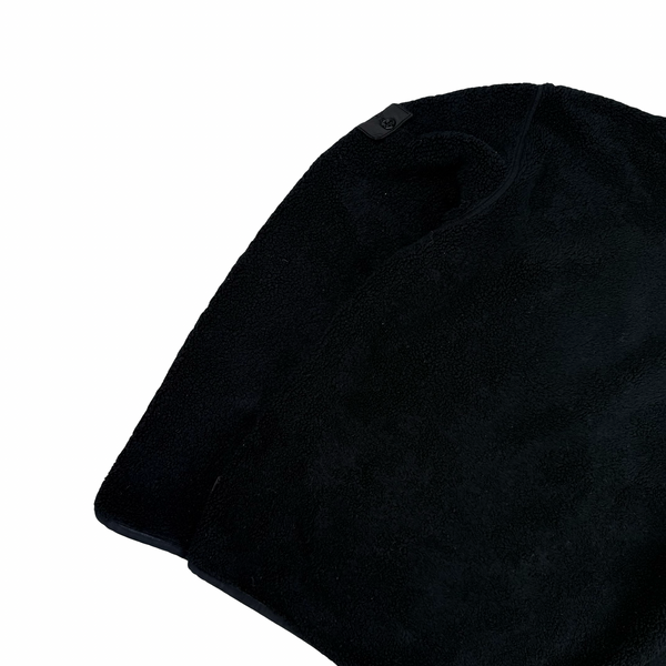 Stone Island 2017 Black Teddy Fleece Shadow Project Hoodie - Small