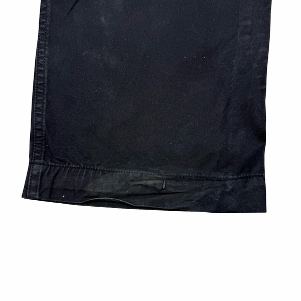 Stone Island 2010 Black Loose Cotton Canvas Cargo Trousers - 50 (Large)