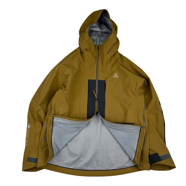 Nike ACG Misery Ridge Mustard/Black Storm-Fit Gore-Tex Jacket - Large