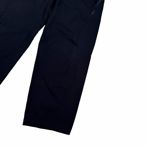 CP Company Metropolis Series 3-2 HyST Navy Cotton Spellout Walking Trousers - Medium (48")