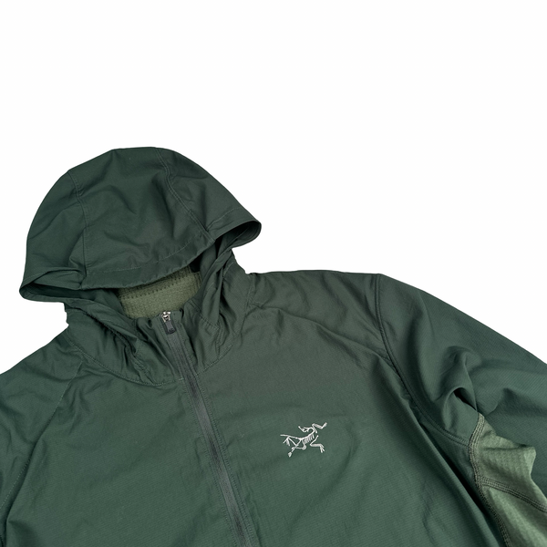 Arcteryx Forest Green Quarter Zip Stretch Hoodie - Medium