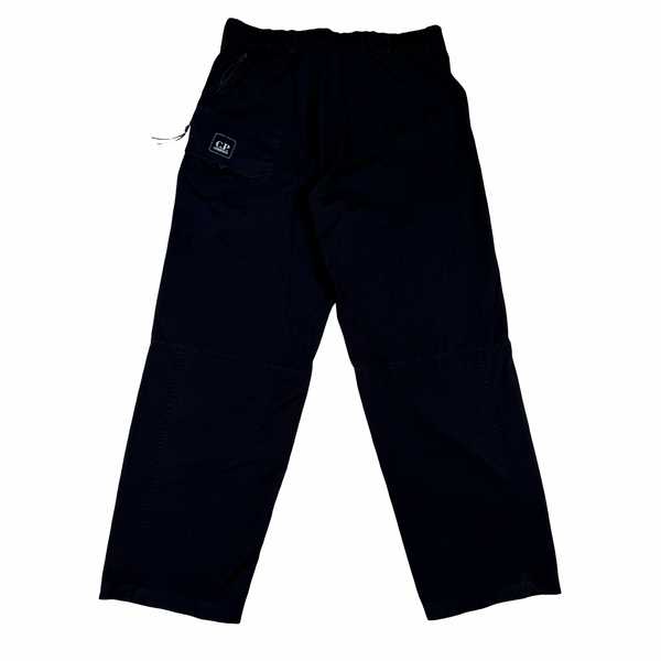 CP Company Metropolis Series 3-2 HyST Navy Cotton Spellout Walking Trousers - Medium (48")