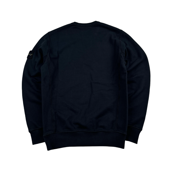 Stone Island 2019 Navy Cotton Pullover Crewneck - Small
