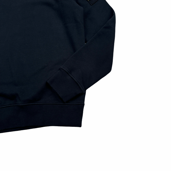 Stone Island 2019 Navy Cotton Pullover Crewneck - Small