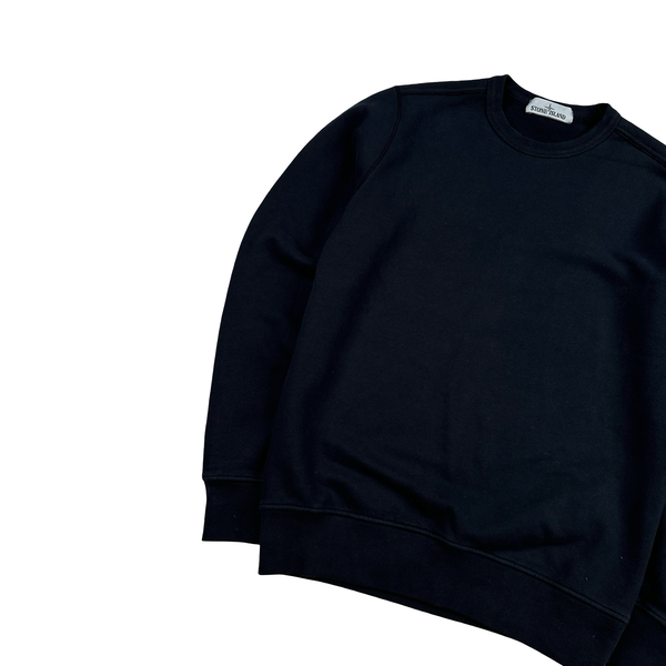 Stone Island 2019 Navy Cotton Pullover Crewneck - Small